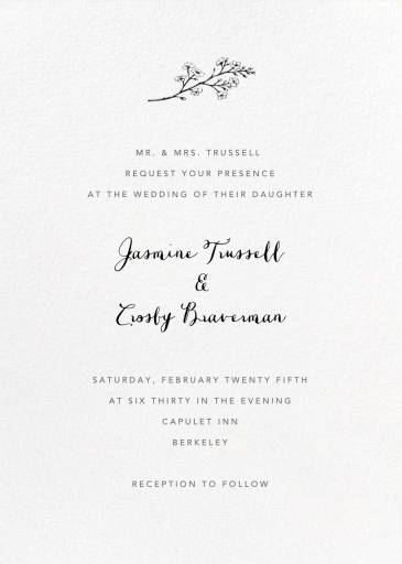Ivory Plain - Printable Invitation by Paperless Post