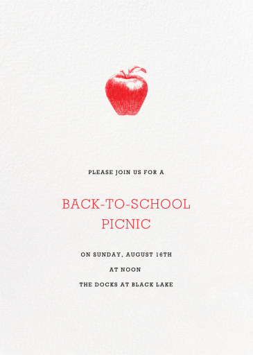 Ivory Plain - Back to School Invitation by Paperless Post