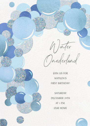 Metallic Balloon Arch - Birthday Invitation by Paperless Post