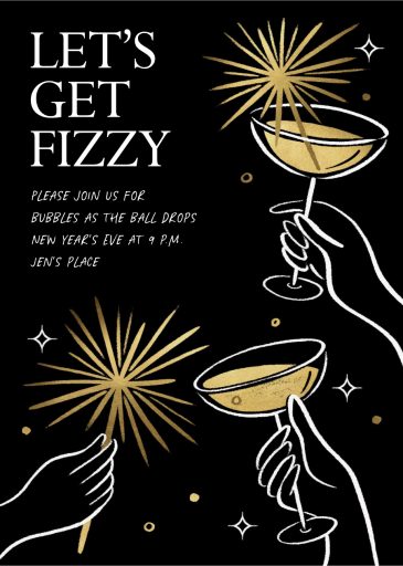 Sparklers and Fizz - New Year's Eve Invitation by Paperless Post
