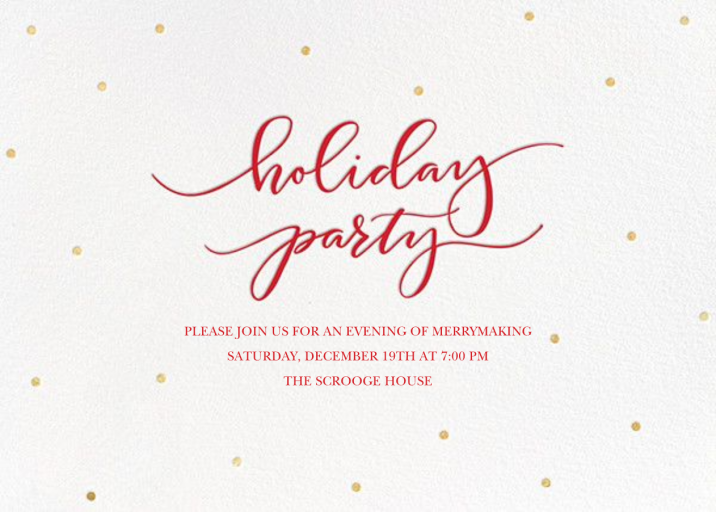 Holiday Dots - Holiday Save the Date by Sugar Paper