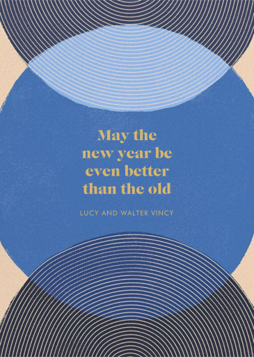 Concentrics - New Year's Card by Paperless Post