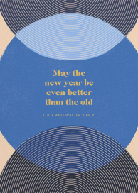 Concentrics - New Year's Card by Paperless Post