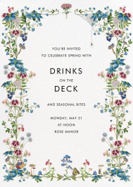 Blueberry Bramble - Garden Party Invitation by Stephanie Fishwick