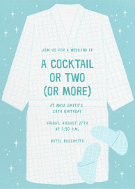 Robe and Slippers - Birthday Invitation by Paperless Post