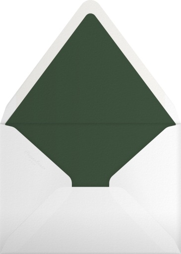 Winter Forest Cottage Invitation Envelope