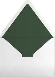 Winter Forest Cottage Invitation Envelope