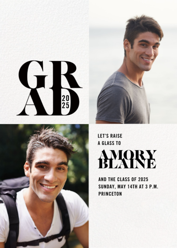 Graduated Check - Graduation Party Invitation by Paperless Post