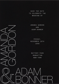 Ampersand Outline - Save the Date by Paperless Post