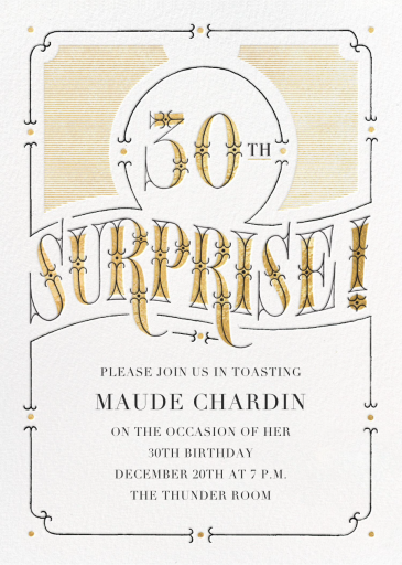 The Gilded Age - Birthday Invitation by Paperless Post