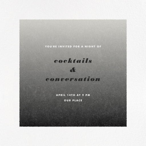 Gradient White Border - Dinner Party Invitation by Paperless Post