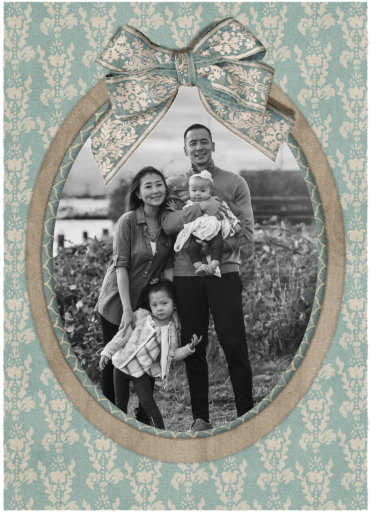Baroque Backdrop - Holiday Card by Fin Fellowes