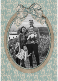 Baroque Backdrop - Holiday Card by Fin Fellowes