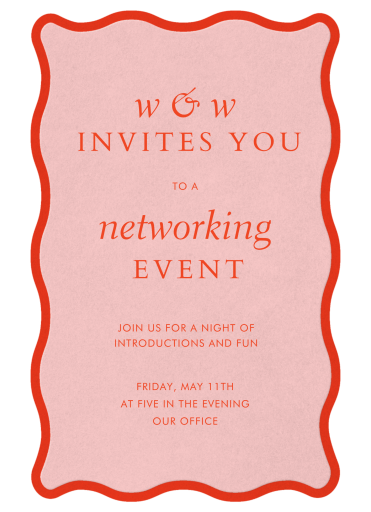 Rippled Trim - Networking Event Invitation by Paperless Post