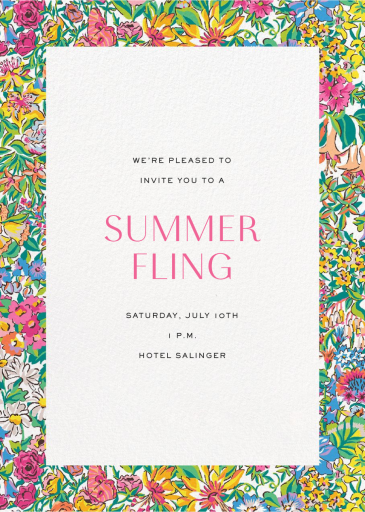 Castle Garden - Summer Party Invitation by Liberty