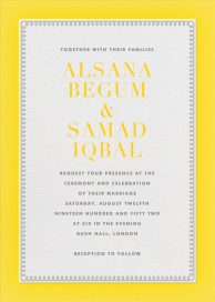 Bold Line (Tall) - Wedding Invitation by The Indigo Bunting