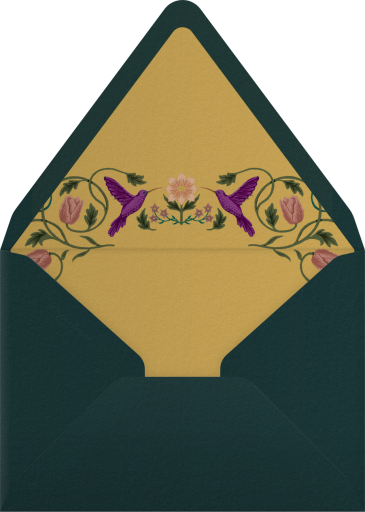 Hummingbird Garden - Chand Sitara Envelope