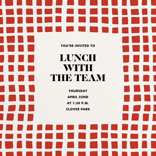 Asymmetric - Business Event Invitation by kate spade new york