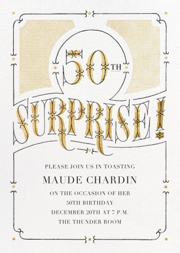 The Gilded Age - Birthday Invitation by Paperless Post