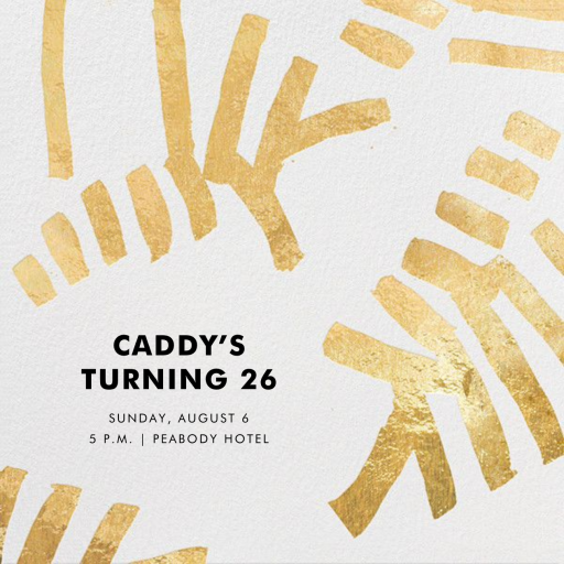 Sonnet - Birthday Invitation by Kelly Wearstler