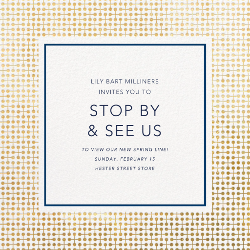 Jacks Border - Launch Party Invitation by Jonathan Adler