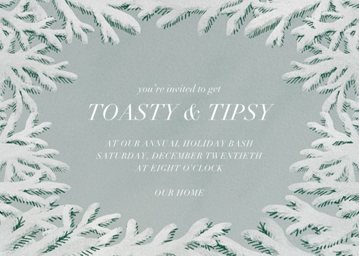 Spruce Clearing - Holiday Party Invitation by Paperless Post