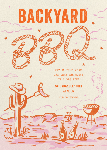 Desert BBQ - BBQ Invitation by Paperless Post