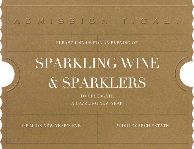 Golden Ticket by Paperless Post