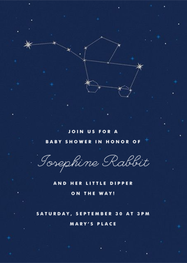 Little Dipper - Baby Shower Invitation by Cheree Berry Paper & Design