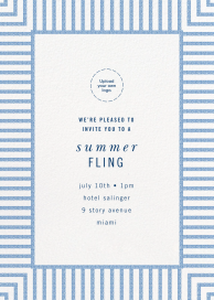Seersucker Stripe - Cocktail Party Invitation by kate spade new york