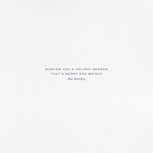 Holiday Ornament - Christmas Card by kate spade new york - Back