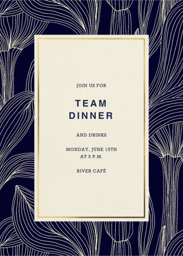 Garden Threads - Business Dinner Invitation by Marimekko