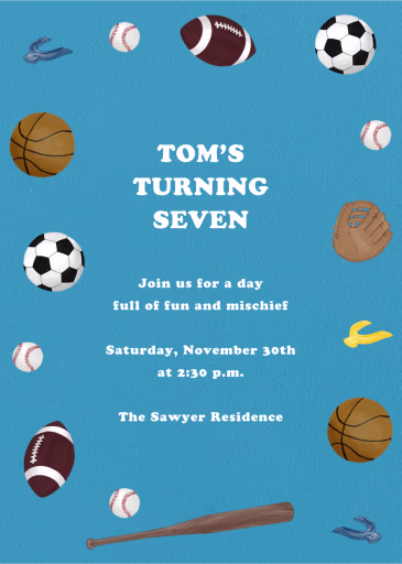 Ball and Bats - Birthday Invitation by Paperless Post