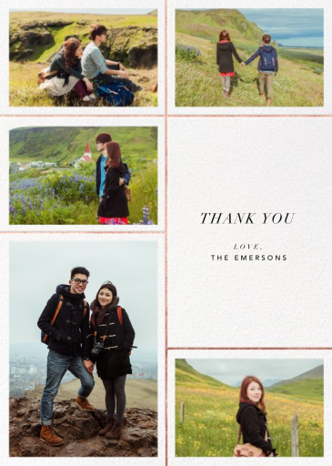 Quint - Thank You Card by Paperless Post
