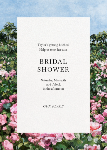 Garden Whimsy - Bridal Shower Invitation by Oscar de la Renta