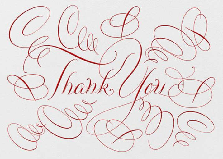 Thank You with Flair by Bernard Maisner