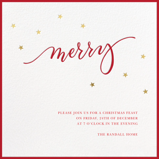 Merry Stars - Invitation by Sugar Paper
