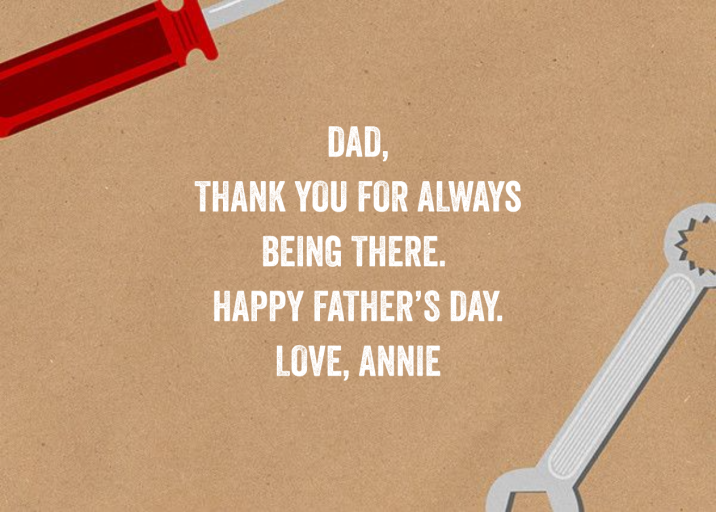 Dad of All Trades - Father's Day Card by Paperless Post - Back