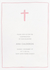 Crux Emblem - Confirmation Invitation by Linda and Harriett