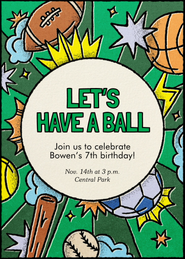 Let's Play Ball - Birthday Invitation by Paperless Post