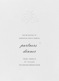 Leaf Lace II - Invitación para la recepción corporativa de Oscar de la Renta