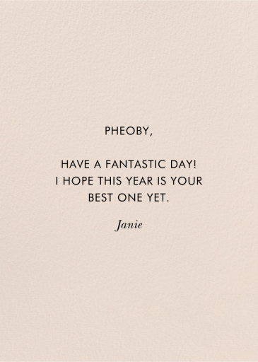 Gilded Garden Party - Business Greeting Card by Rifle Paper Co. - Back