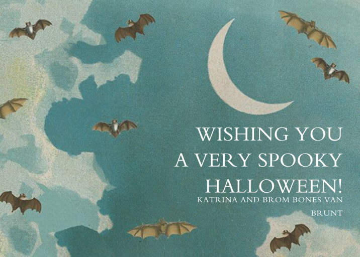 Bats Abound - Halloween Card by John Derian