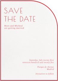Classic Curve - Save the Date by Paperless Post