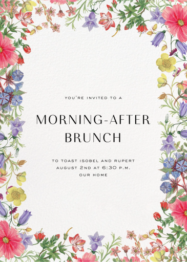 Archival Florals - Spring Party Invitation by Liberty