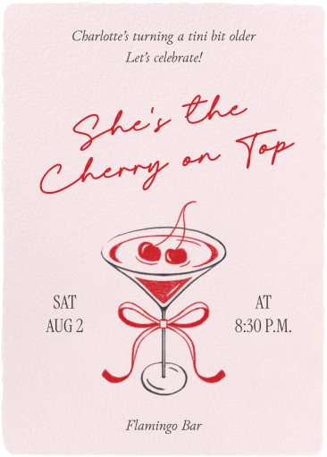 Cherry on Top - Birthday Invitation by Paperless Post