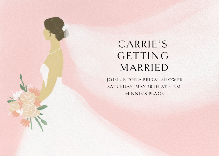 Epic Veil - Bridal Shower Invitation by Paperless Post