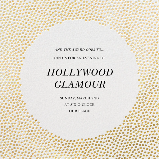 Metallic Confetti - Fundraiser Invitation by Kelly Wearstler