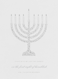 Vine Menorah - Crane by Paperless Post