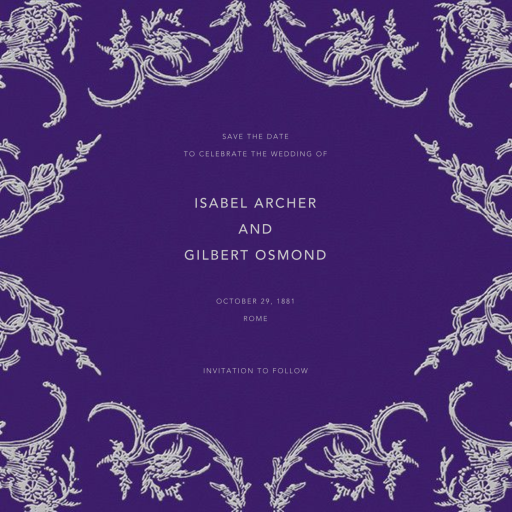 Silk Brocade II (Save the Date) - Save the Date by Oscar de la Renta